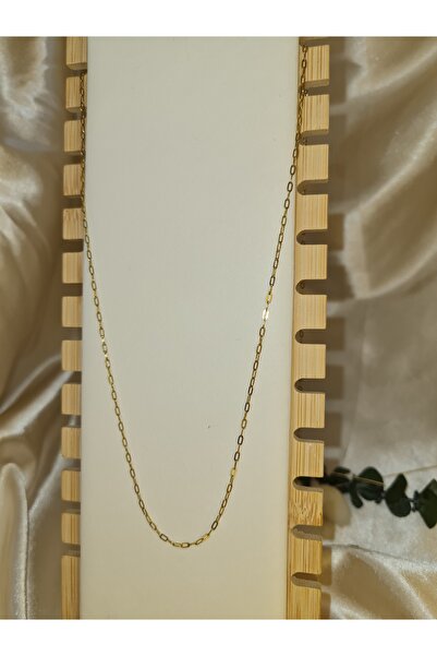 ZEYM COLLECTION قلادة بسلسلة فولاذية ذهبية اللون قابلة للاختيار حسب المقاس |   الاستخدام البسيط واليومي