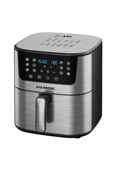 Hausberg Digital Hot Air Fryer HB-2363IN, 1650-1900 W, 12 preset programs, 7.5 L, Stainless Steel
