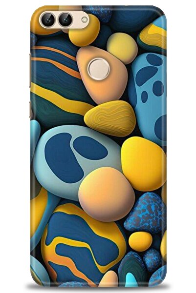 Rulet Aksesuar غطاء متوافق مع هاتف هواوي بي سمارت HD مطبوع - غطاء سيليكون بتص...