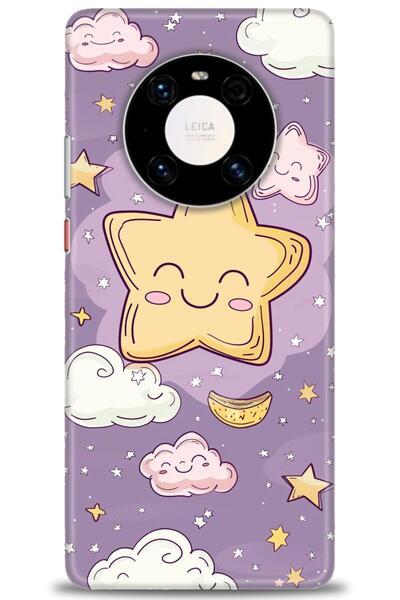 Rulet Aksesuar غطاء متوافق مع هاتف هواوي ميت 40 برو HD مطبوع - غطاء سيليكون م...