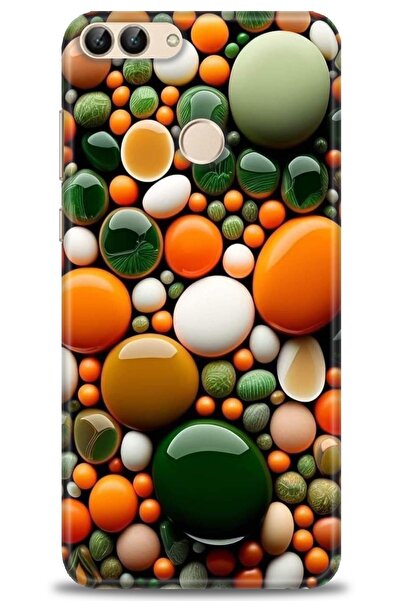 Rulet Aksesuar غطاء متوافق مع هاتف هواوي بي سمارت HD مطبوع - غطاء سيليكون مصم...