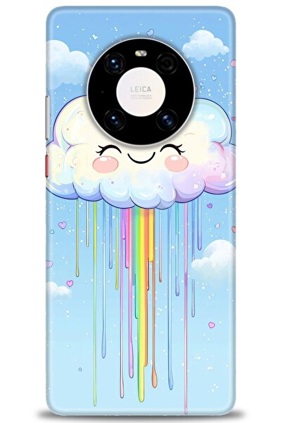 Rulet Aksesuar غطاء متوافق مع هاتف هواوي ميت 40 برو HD مطبوع - غطاء سيليكون ب...