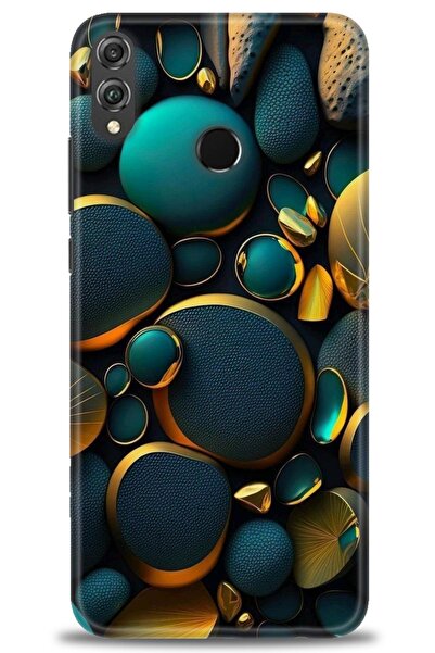 Rulet Aksesuar غطاء متوافق مع هاتف هواوي هونر 8X HD مطبوع - غطاء سيليكون مصمم...