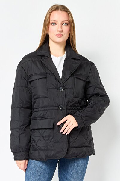 Andrew Marc Women Quilted Puffer Jacket, Black
