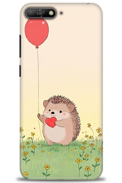 Rulet Aksesuar غطاء متوافق مع هاتف هواوي Y6 2018 HD مطبوع - غطاء سيليكون مصمم...