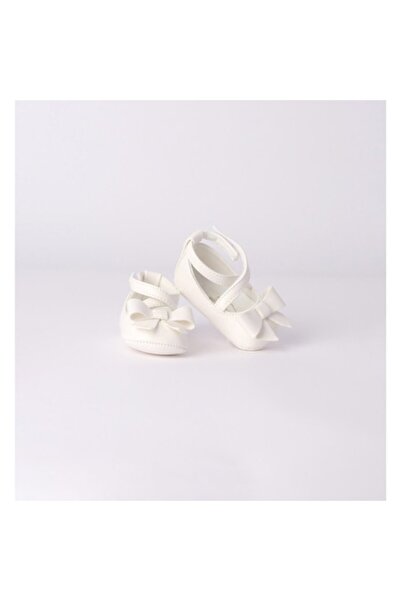 minibanda Elegant Baby Girl Shoes, 3.6333, White, Size 17