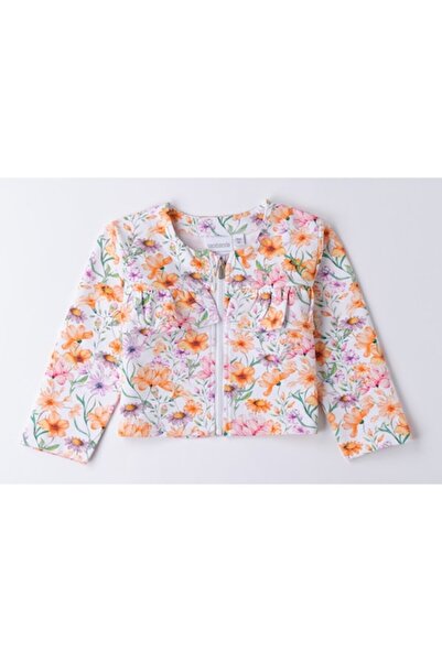Sarabanda - Jachetă de primăvară pentru fete cu imprimeu floral, Multicoloră, 98 CM