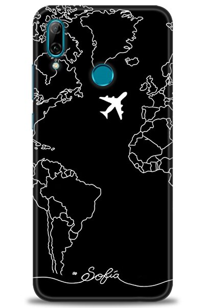 Rulet Aksesuar غطاء متوافق مع هاتف هواوي بي سمارت 2019 HD مطبوع - غطاء سيليكو...