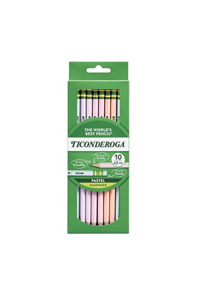 Dixon Ticonderoga أفضل أقلام الباستيل في العالم، ناعمة وجديدة، مجموعة من 18 ق...