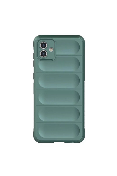 NewFace حافظة سامسونج جالاكسي A05 من السيليكون المثالي - أخضر داكن