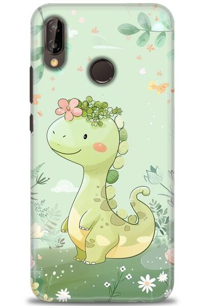 Rulet Aksesuar غطاء متوافق مع هاتف هواوي P20 لايت HD مطبوع + واقي شاشة سيرامي...