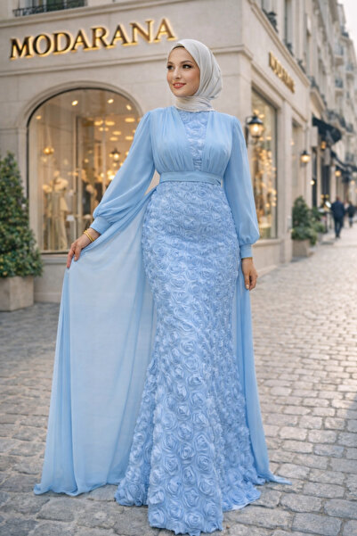 Modarana Flora Güllü Tesettür Abiye