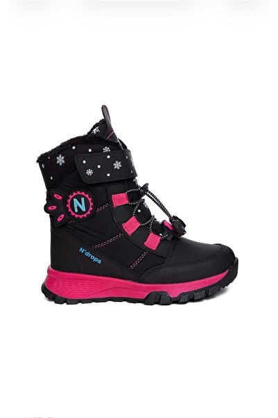 KALKANSHOES Garantili Su Geçirmez Kışlık Kaymaz Taban Kürklü Kız Çocuk Botu 2...