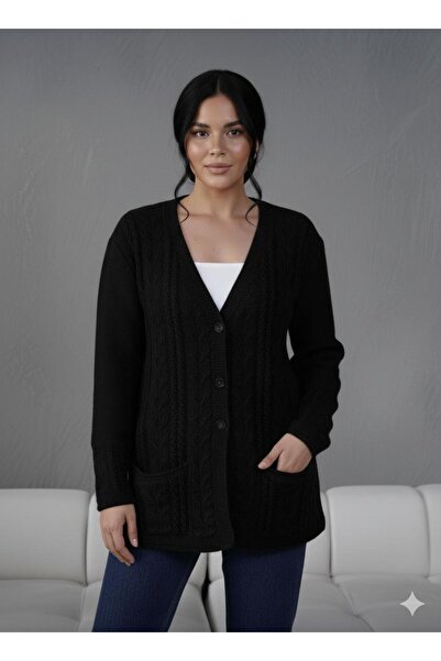 BAGİSTA BUTİK Women's Buttoned Soft Textured Knitwear Cardigan 567-400