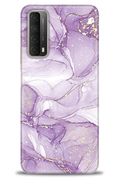 Rulet Aksesuar غطاء متوافق مع هاتف هواوي بي سمارت 2021 HD مطبوع - غطاء سيليكو...