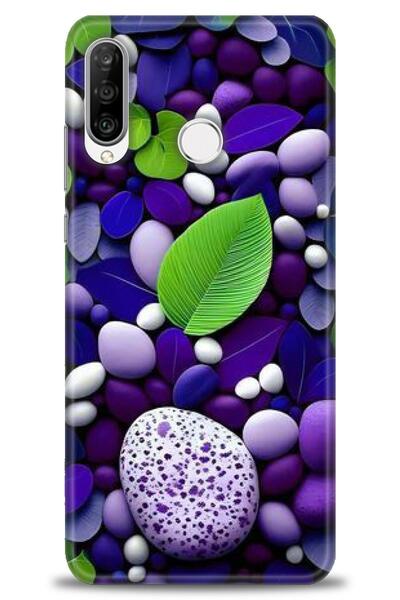 Rulet Aksesuar غطاء متوافق مع هاتف هواوي P30 لايت HD مطبوع - غطاء سيليكون بتص...