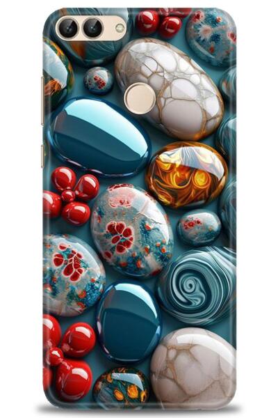 Rulet Aksesuar غطاء متوافق مع هاتف هواوي بي سمارت HD مطبوع - غطاء سيليكون مصم...