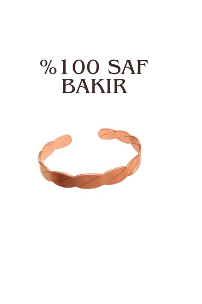 krmn47 %100 doğal bakır örgülü bilezik