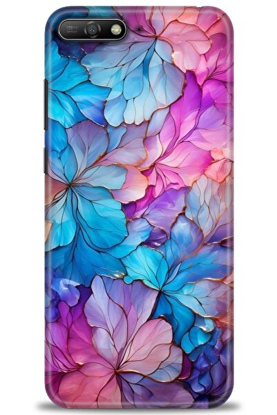 Rulet Aksesuar غطاء متوافق مع هاتف هواوي Y6 2018 HD مطبوع - غطاء سيليكون مصمم...