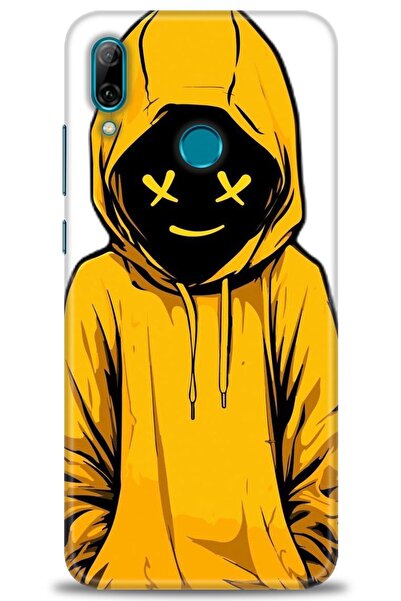 Rulet Aksesuar غطاء متوافق مع هاتف هواوي بي سمارت 2019 HD مطبوع - غطاء سيليكو...