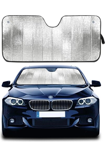 baffhome Araba Ön Cam Güneşliği Balonlu Metalize Parlak Alüminyum Katlanabili...