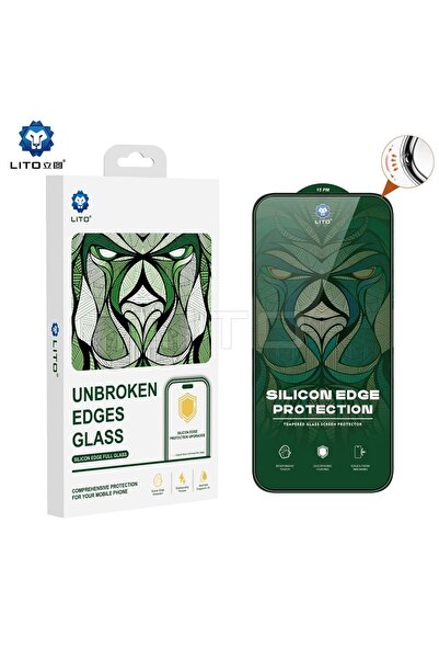 Lito D+ Ultra Silikon Kenar Clear iPhone 17 Pro Ekran Koruyucu