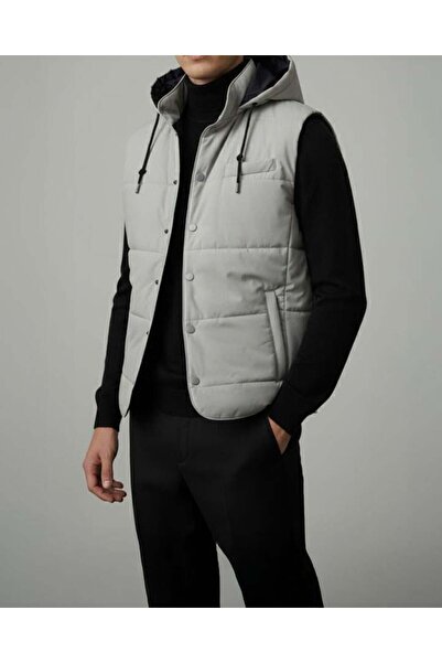 TerziAdemAltun سترة رجالية منفوخة على الطراز الإيطالي s قصة ضيقة k بغطاء رأس ...