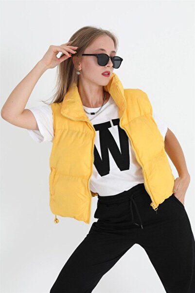 VELİZADE Yeni Sezon Premium Dik Yaka Astarlı Su Geçirmez Fermuarlı Kolsuz Kıs...