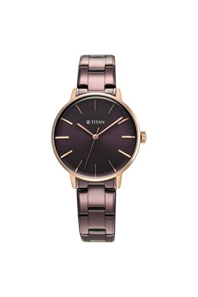 Titan TGIF Quartz Analog Women's Watch 95248KM01 - Brown Dial, Purple Stainle...