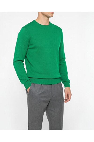 TerziAdemAltun Stil italian s slim fit b guler rotund pulover tricot pentru b...