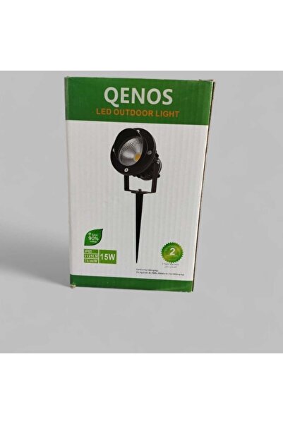 qenos مصباح كينوس LED مقاوم للماء للحديقة بقوة 15 واط