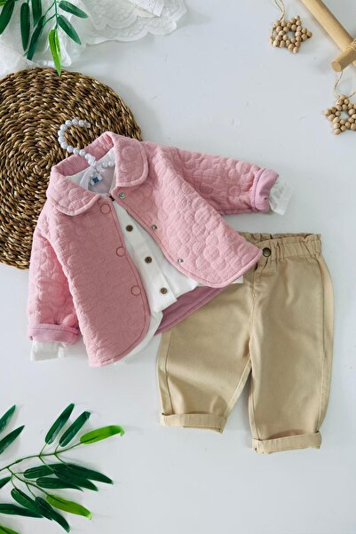 Minigimin Cicileri My Little One's Cicileri Quilted Jacket, Shirt and Pants 3...