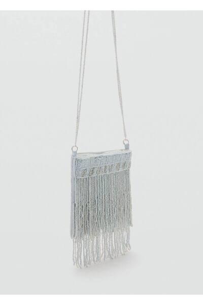 MANGO Kids Saçaklı boncuklu çanta