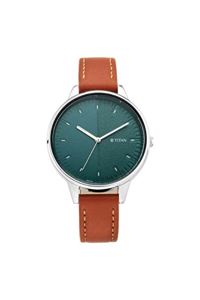 Titan Workwear Women’s Watch 2648SL01 – Green Dial, Tan Leather Strap, Quartz...