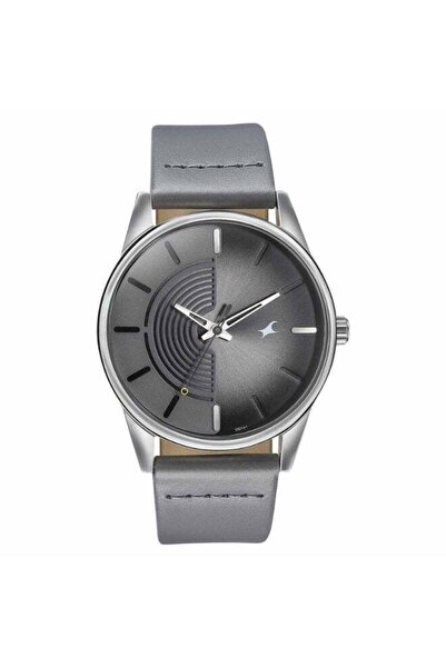 FASTRACK Stunners Men's Watch 3305SL02 - Grey Dial, Grey Leather Strap, Quart...