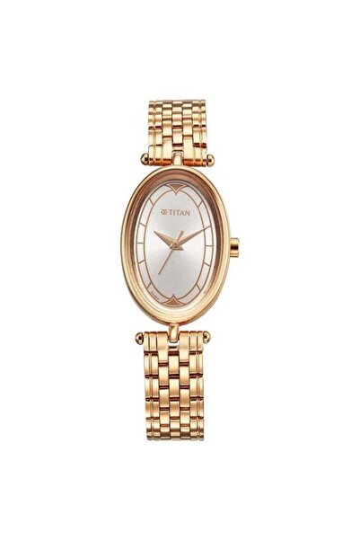 Titan Karishma Workwear 2024 Women's Watch 2758WM01 – Silver Oval Dial, Rose ...