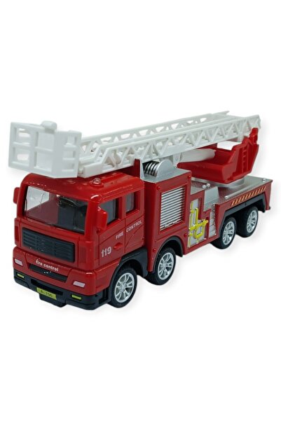 Lisinya Business Machines Series - Friction Fire Truck 16 cm - Extension Ladd...