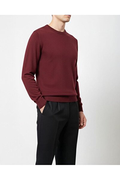 TerziAdemAltun سترة تريكو رجالية على الطراز الإيطالي s قصة ضيقة ذات رقبة دائر...