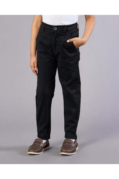 REDTAG بنطلون تشينو أسود للأولاد