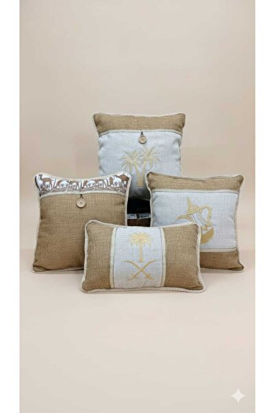 Joy Home Luxury 4-piece traditional decorative cushion set with inner fillings