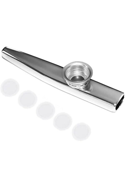 AyrStore STMK6H Metal Kazoo HEDİYELİ Alüminyum Alaşım (5 Adet Yedek Kazoo Zar...