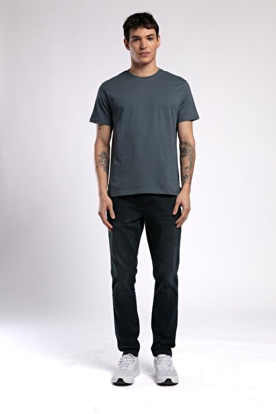 Lee Cooper Baselo Men's 100% Cotton O-Neck T-Shirt Indigo