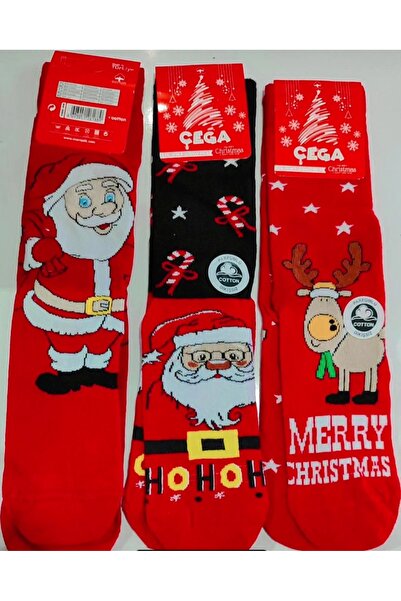 Kids Noel Baba 3 lü çorap parfümlü