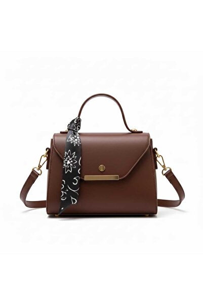 bag&more Suni Deri Fular Detaylı Omuz& El Çantası