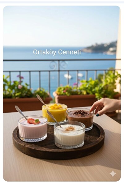 ORTAKÖY CENNETİ Elysia model 4 LÜ çerez sunum tatlı kasesi modern şık tasarım...