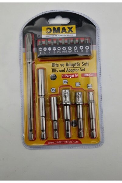DMAX Profesyonel Bits ve Adaptör Seti - 16 Parça