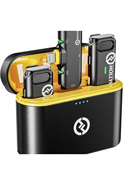 AyrStore Hollyland Lark C1 iPhone için Kablosuz Yaka Mikrofonu, MFi Sertifika...