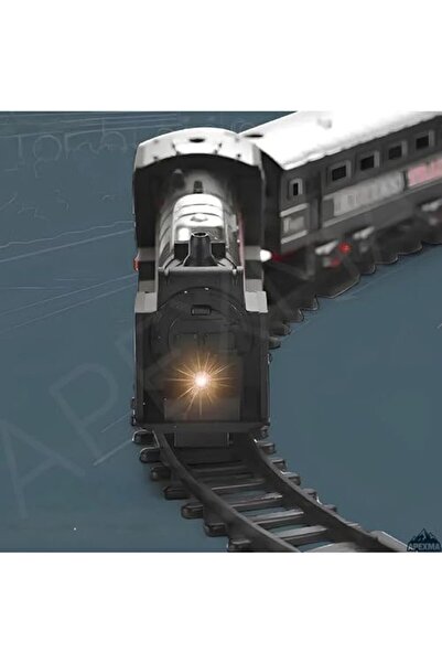 BRF bfsx Işıklı Pilli Demiryolu Tren Seti 23 Parça - 3 Farklı Ray Modelli Yol...