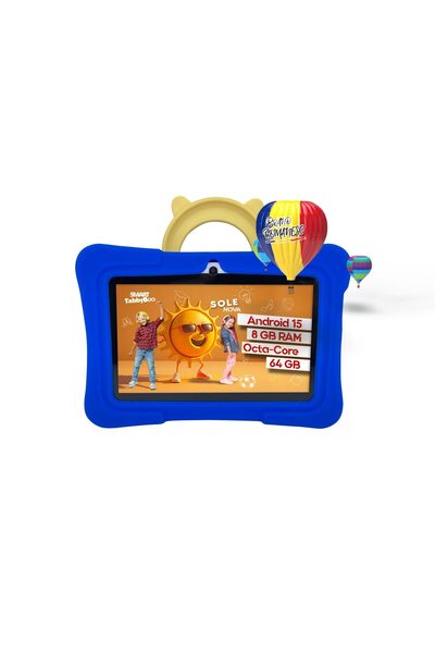 SMART TabbyBoo Sole NOVA 64GB Children's Tablet, 8GB RAM, OctaCore, Android 15, with parental control blue