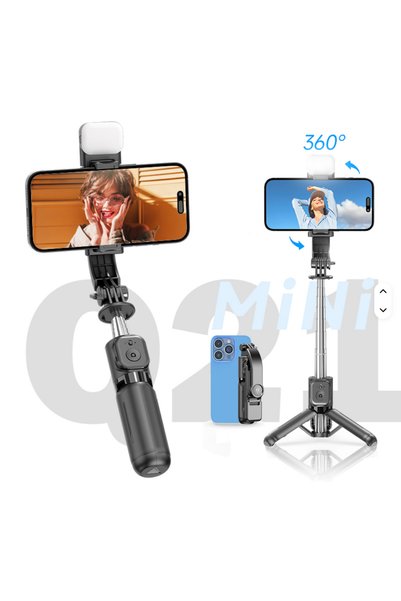 cyke Trepied & Selfie Stick 2-în-1 OWD Q21, Extensibil 70 cm,Rotire 360° , FARA Lumina